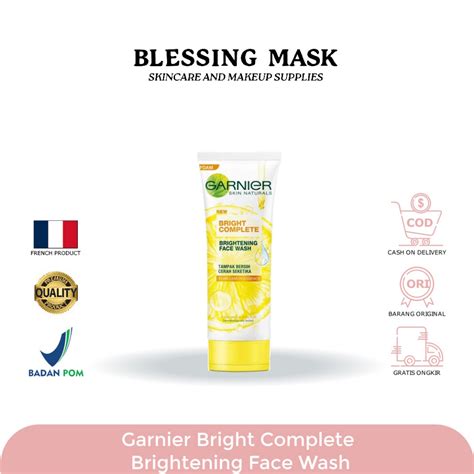 Jual Garnier Bright Complete Vitamin C Face Wash Brightening Cleanser