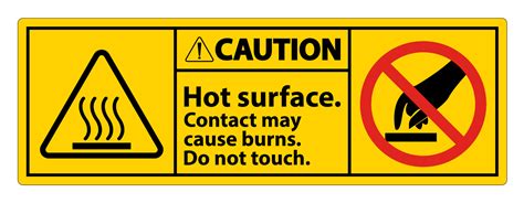 Caution Hot Surface Warning Label Edu Svet Gob Gt