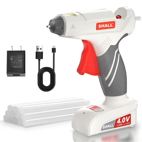 Snapklik SHALL V Cordless Hot Glue Gun Kit S Fast Preheating