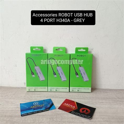 ARINGO Accessories ROBOT USB HUB 4 PORT H340A GREY