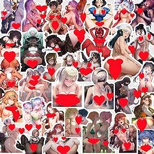 Amazon Hentaii Stickers Having Sex 48pcs Sexy Anime Stickers 1 3 3 5in With Naked Girl