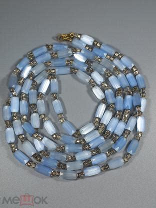 Винтажные бусы. Сатиновое стекло. Чехословакия. Аукцион. (торги ...