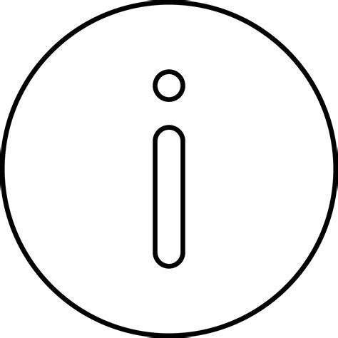 Info Button Icon In Black Line Art 24973027 Vector Art At Vecteezy