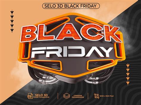 Premium Psd Selo D Black Friday Para Campanha Do Mes De Novembro E