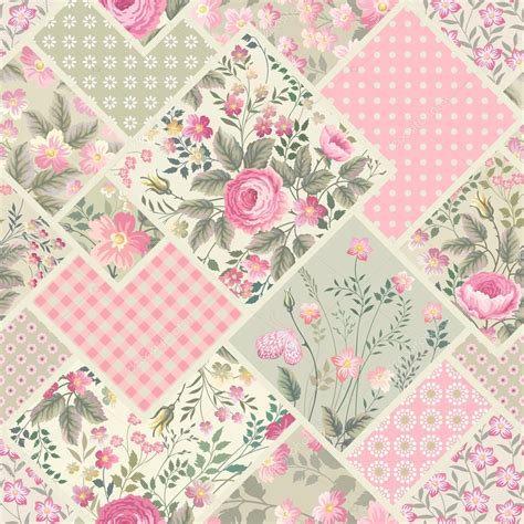 Seamless Floral Patchwork Pattern Stock Vector By ©citradora 95398150