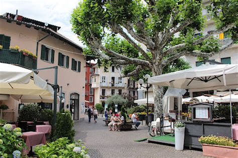 Stresa, Italy is the principal town on the shores of Lake Maggiore