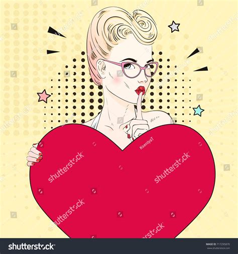Comic Pop Art Blonde Hair Woman Stock Vector Royalty Free Shutterstock