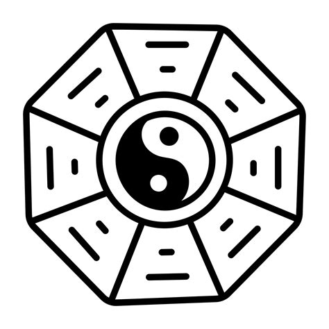 trendy bagua chart  vector art  vecteezy