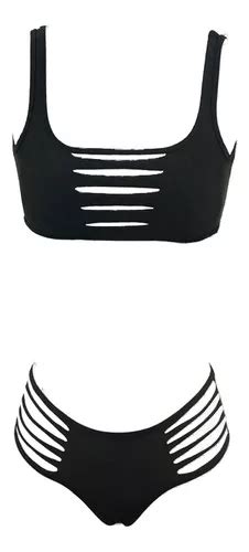 Traje De Baño Traje De Baño Bikini Con Corte Dividido Meses sin interés