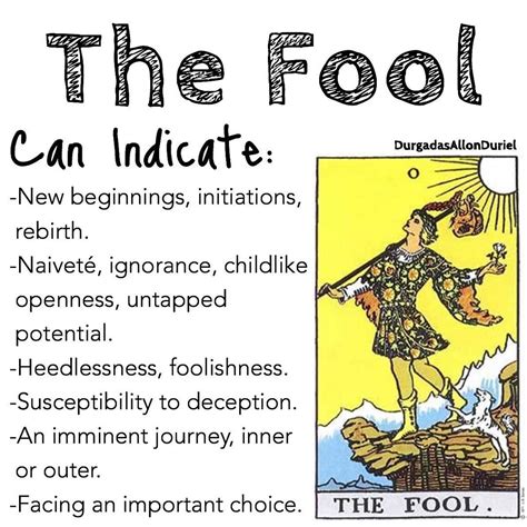 Durgadas Allon Duriel’s Instagram profile post: “What does The Fool ...