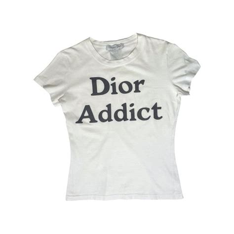Dior Dior Addict Logo White T Shirt Grailed
