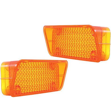 71 72 Chevy And Gmc Ck Pickup Truck Amber Park Parking Light Lamp Lens Pair Ebay