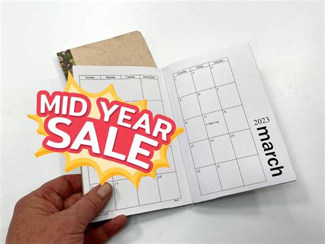 2023 Mini Printable Pocket Calendar PDF File Minimalist Style - Etsy