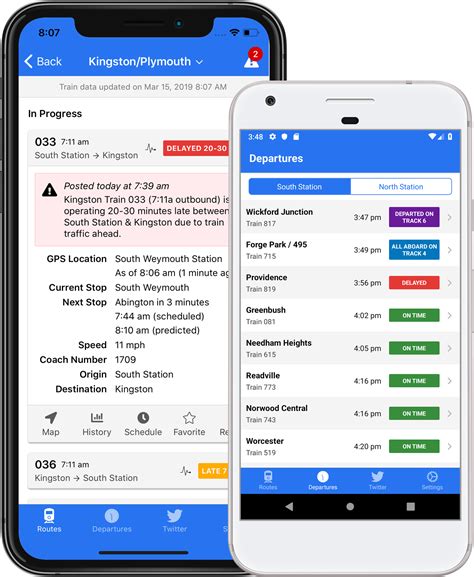 MBTA Rail - MBTA Commuter Rail Real-Time Train Tracking App for iPhone