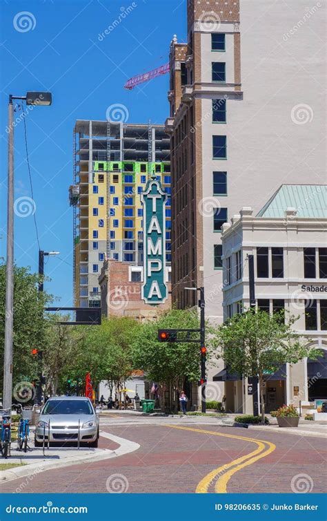 Visitors Outside of Tampa Theatre, Tampa Florida Editorial Image ...