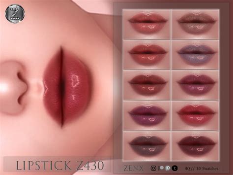 The Sims Resource Zenx Lipstick Z Hq