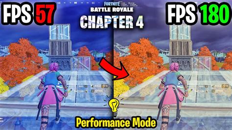 How To Fix Fps Drops And Boost Fps In Fortnite Chapter 4 Season 1 Performance Mode Youtube