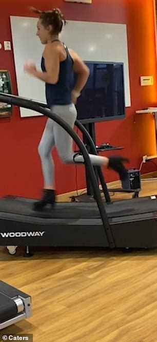 Fitness Fanatic 34 Takes To A Treadmill In High Heels And A Dress