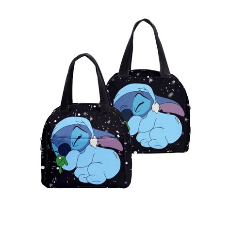 Lilo Stitch Lunch Bag Portable Insulated Cooler Bags Thermal Picnic