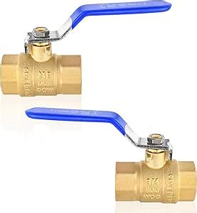 Amazon Hesun Pack Inch Fip Threaded Ball Valve Brass Full