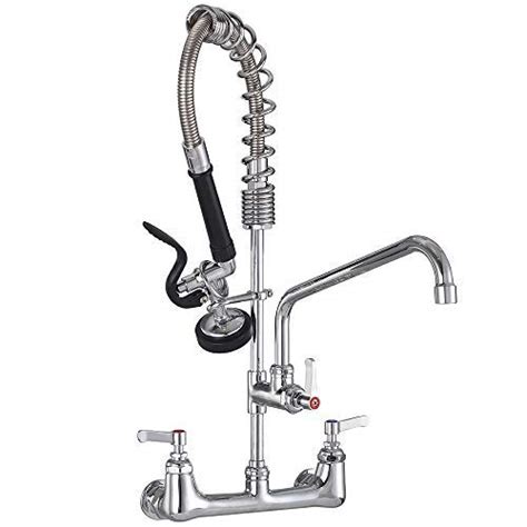 Jzbrain Commercial Faucet With Sprayer 8 Inch Center 25 Height Wall