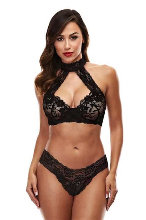 Baci Lace Halter Bikini Set Marys Lingerie