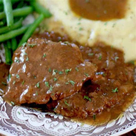 Crock Pot Cubed Steak and Gravy (+Video) - The Country Cook