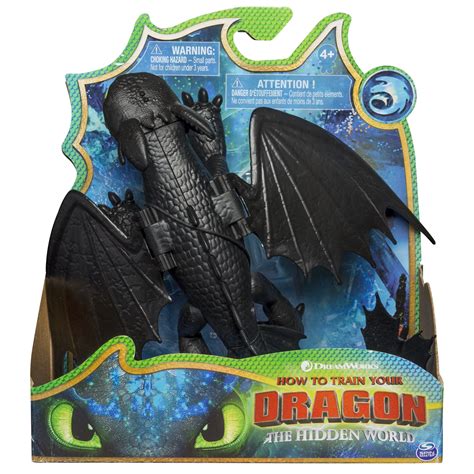 DreamWorks Dragons, Toothless Dragon Figure with Moving Parts, for Kids ...