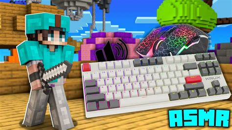 Keyboard ASMR Mouse Sounds Hypixel Bedwars YouTube