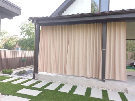 Купить Уличные Шторы Беж 1,95*3,00 высота, цена 3900 ₴ — Prom.ua (ID ...