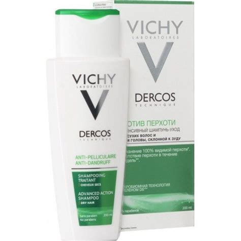 Shampooing Anti Pelliculaire Traitant Cheveux Secs Vichy Dercos Ml