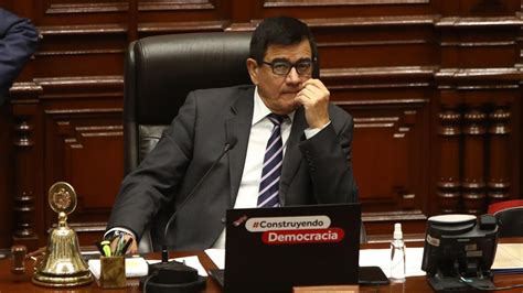 El Presidente Del Congreso De Per Acusa Al Gobierno De Castillo De