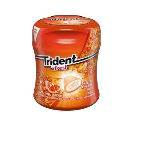 Goma De Mascar Trident Garrafa Xfresh Tangerine 6un Caboclo Distribuidor