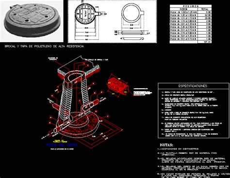 Isometrico Pozo En Autocad Librer A Cad