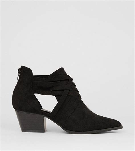 Buy Dorothy Perkins Adeline Cut Out Western Boot In Black Thstreet