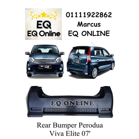 Perodua Viva Elite Rear Bumper Pp Plastic Malaysia Bumper