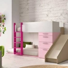 Детская кровать с горкой: лестницей, двухъярусные и другие варианты ...