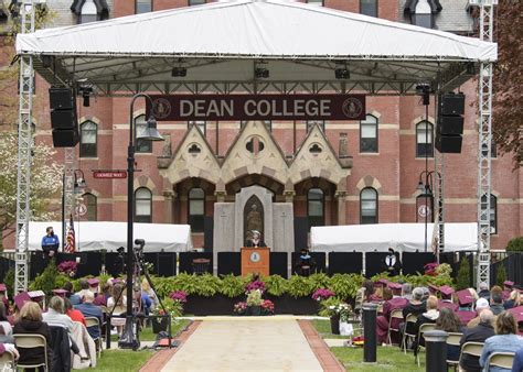 dean college holds    commencement exercises