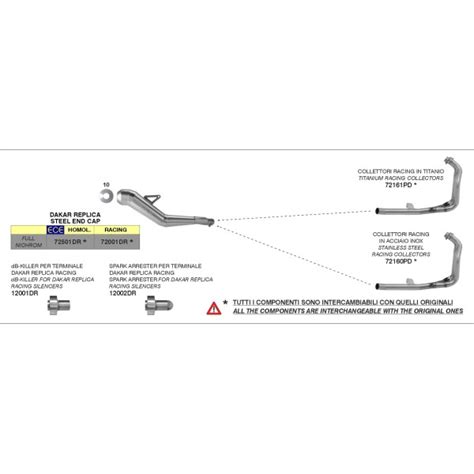 Dakar Replica Arrow Schalldämpfer Yamaha Teneré 700 2019 2023