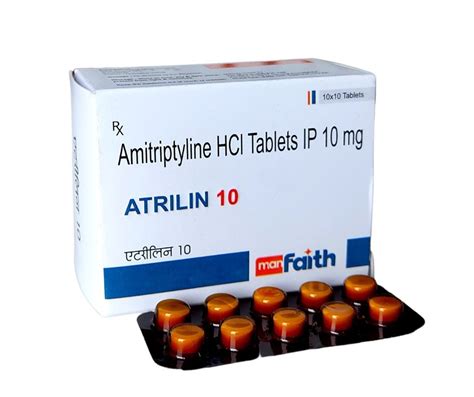 ATRILIN-10(AMITRITPTYLINE HCL TABLETS IP 10 MG at Rs 255/stripe ...