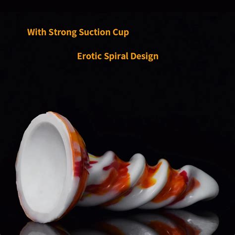 Yocy Jouet Sexuel Fantaisie En Silicone Gode Anal Plug Anal Dessins Érotiques En Spirale