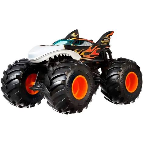 Monster Trucks Hot Wheels Shark Wreak 1 24 Mattel Toyshow Tudo De Marvel DC Netflix Geek