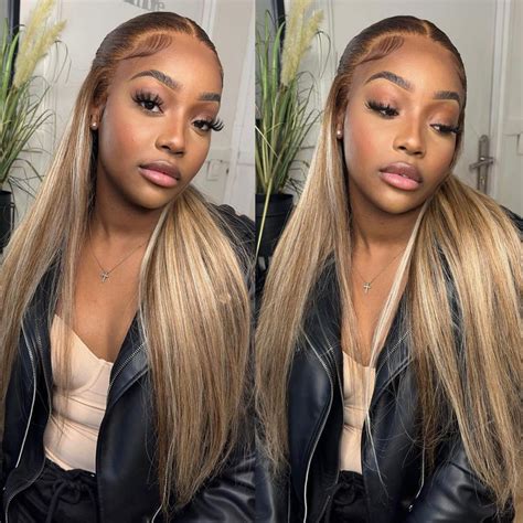 Amazon Ombre Highlight Ash Blonde Lace Front Wigs 13x4 HD