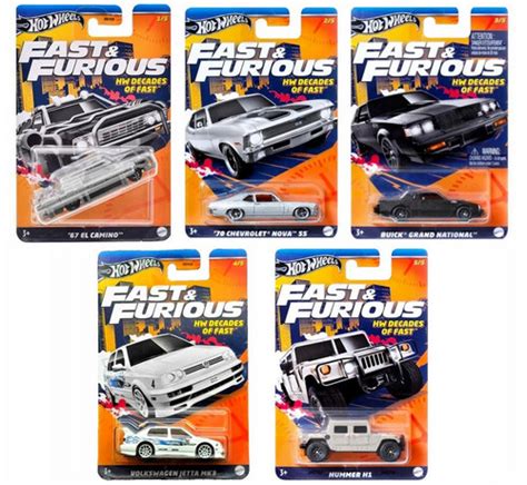 HW Decades Of Fast Complete Set Fast Furious Hot Wheels Mattel Big Potato NZ