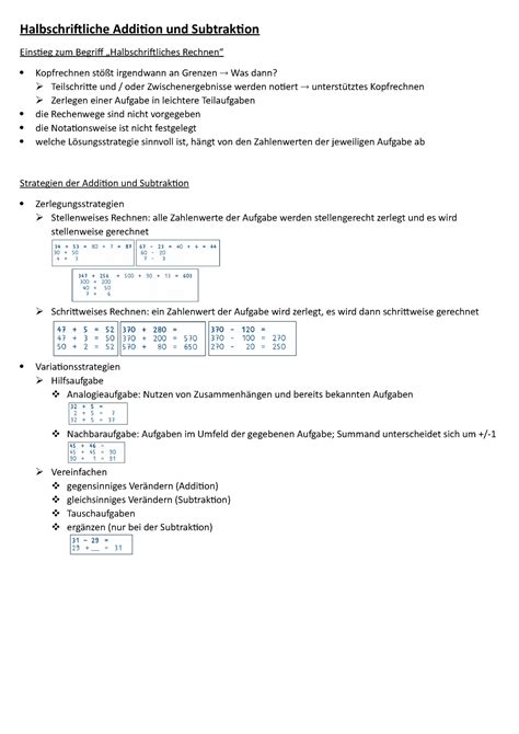 Mathe Grundlagen Der Arithmetik Und Ihrer Didaktik Teil