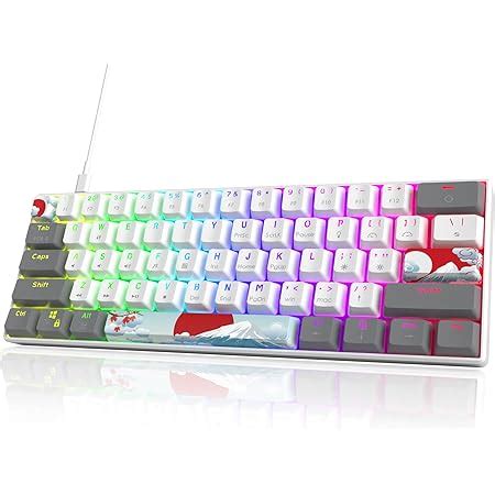 Amazon ILovBee I61 60 Percent Wired Keyboard Mechanical Hot Swappable Compact RGB Gaming