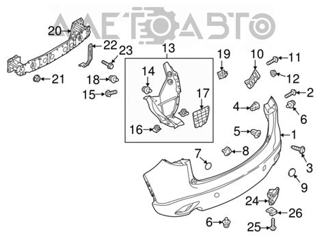 Крепление заднего бампера правое Mazda CX-5 13-16 KD53502H1A – купить в ...
