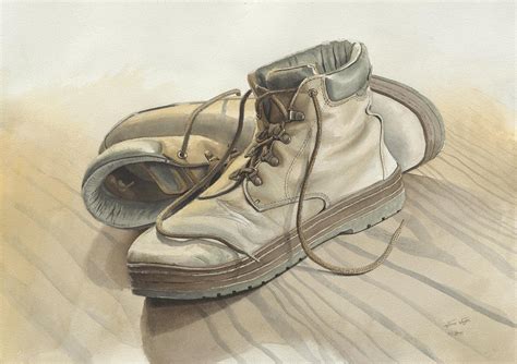 My Old Shoes #2 Painting by John Vogel