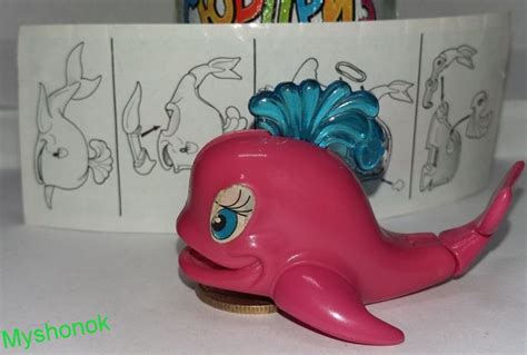 Киндер сюрприз игрушка из серии 1995 года K96n33 " Рыба Кит " Розовый ...
