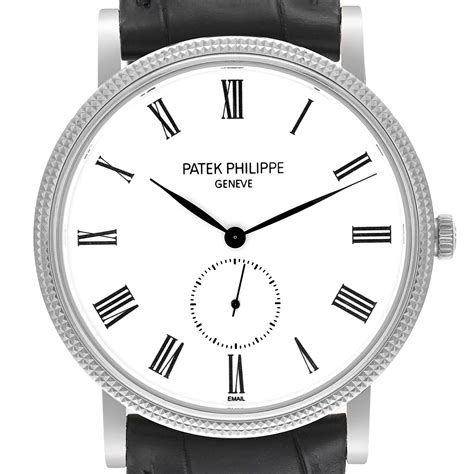 Patek Philippe Calatrava White Gold G Stock Swisswatchexpo